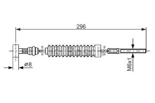 FREN TELİ. 296 MM resmi