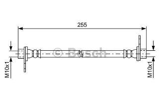 FREN HORTUMU. İÇ. ARKA. 255.00 MM resmi