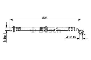 FREN HORTUMU SOL; ÖN. 595.00 MM resmi