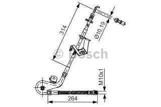 ON SAG FREN HORTUMU P407 P407 SW COUPE C5 III 04> resmi