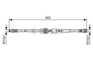 FREN HORTUMU; ÖN. 465.00 MM resmi