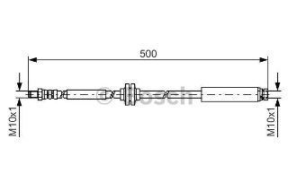 FREN HORTUMU; ARKA. 500.00 MM resmi