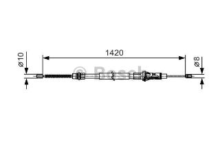 FREN TELİ. 1420 MM resmi