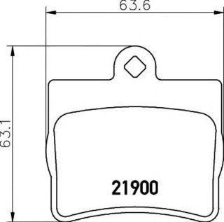 FREN BALATASI ARKA (TEK DELIKLI) W202 94>00 resmi