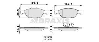 ÖN  FREN BALATASI FOCUS II 04 /> FOCUS II C MAX 04>07 C MAX 07 /> FOCUS III 11 /> 1.6ECO / 1.6TDCI / 1. resmi