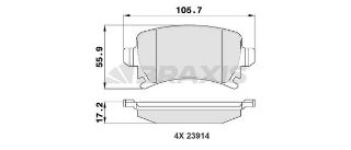 ARKA FREN BALATASI A3 TUM MODELLER 05 / 03> A4 PASSAT 1.6FSI / 1.9TDI / 2.0TDI 95>16 resmi