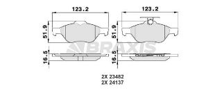 ARKA FREN BALATASI MAZDA 3 03>09 resmi