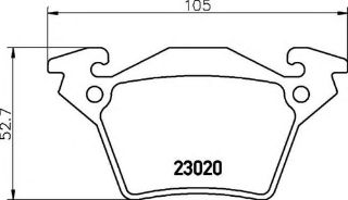 FREN BALATASI ARKA V-CLASS 638/2 96>03 VİTO 638 96>03 resmi