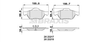 ÖN  FREN BALATASI LAGUNA III 2.0 / 2.0T 16V / 1.5DCI / 2.0DCI 10 / 07>LAGUNA 2.0 16V / 3.5 V6 / 2.0DCI / 3.0DCI resmi