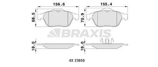 ÖN  FREN BALATASI LAGUNA II 1.6 16V 1.8 16V 1.9 3.0 V6 MEGANE II 05 1.6 16V 1.5 2.0 1.9 resmi