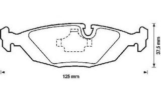 ARKA FREN BALATASI BMW E30 E28 E24 resmi