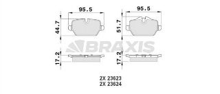 ARKA FREN BALATASI BMW E90 E87 resmi