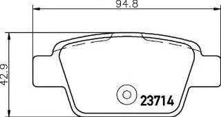 FREN BALATASI ARKA STILO TUM MODELLER 01> BRAVO LİNEA 1,4 1,4T JET 1.6 1,9D MTJ 07> MULTIPLA 98> DELTA III 08>14 MİTO 08> resmi