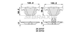 ARKA FREN BALATASI BMW E60 E61 E63 resmi