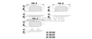 FREN BALATASI ÖN GRAND CHEROKEE IV (WK, WK2) 3.0 CRD V6 3.6 5.7 V8 4X4 10> resmi