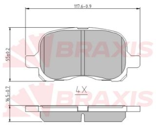 FREN BALATASI ÖN COROLLA 98> AE111 resmi