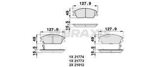 ÖN  FREN BALATASI EXCEL 90 94 / ACCENT 95 00 / ACCENT 00 06 / GETZ 02> resmi