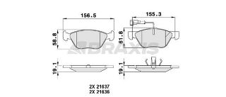 FREN BALATASI ÖN PUNTO II 03> 1,8 1,9JTD MAREA 2,0 BRAVO 98>02 WEEKEND COUPE 96>98 2.0I ALFA 145 146 147 155 156 1.6 1.9JTD (FISLI) resmi