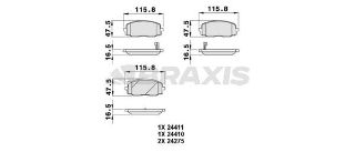 ÖN  FREN BALATASI HYUNDAİ I20 08 15 I10 08 11 / PICANTO 04 11 resmi