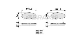 ARKA FREN BALATASI CHRYSLER GRAND VOYAGER V DODGE CARAVAN JOURNEY resmi