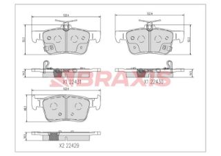 FREN BALATASI ARKA C-HR 16 > CAMRY 17 > RAV 4 V 18 > LEXUS ES 18 > RX 15 > UX 18 > resmi