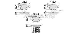 FREN BALATASI ÖN A4 08>15 A5 07> Q5 10>17 Q5 09>12 resmi