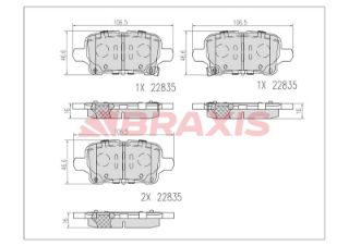 ARKA FREN BALATASI OPEL INSIGNIA B 17 18> resmi