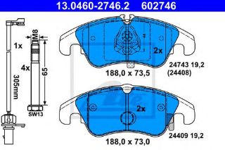 ÖN  FREN BALATASI A5 A6 A7 Q5 2.0TFSI / TDI 08> resmi