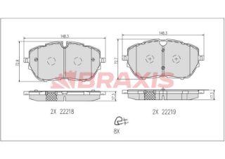 FREN BALATASI ÖN P308 II 14 > CAP: (330×30) resmi