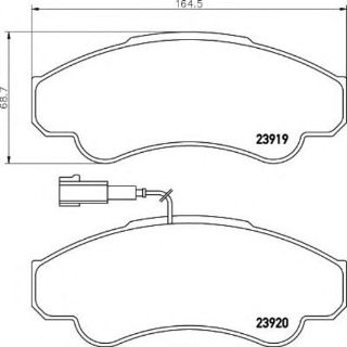 ÖN  FREN BALATASI DUCATO BOXER JUMPER 18Q (16 JANT) FISLI (02 06) resmi