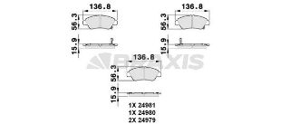 ÖN  FREN BALATASI HONDA JAZZ III 1.2 1.3 07=> CR Z 1.5 010=> INSIGHT 1.3 HIBRIT 09=> resmi