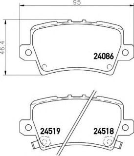 ARKA FREN BALATASI CİVİC HB 07>11 SEDAN 12> resmi