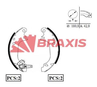 ARKA FREN BALATASI PABUC R9 R11 R5 P309 (DELIK 6.0MM) resmi