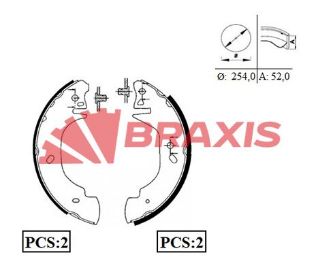 ARKA FREN BALATASI PABUC TRANSİT T12 2.5D 94>00 resmi