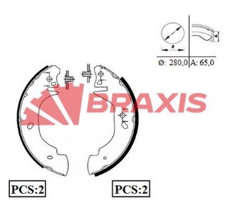 ARKA FREN BALATASI PABUC TRANSİT T15 2.5D 80PS / 100PS 92>00 resmi