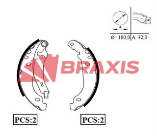 ARKA FREN BALATASI PABUC P306 SEDAN / HB XSARA 1.4 1.6 1.8 1.8D 1.9D 1.5 DIZEL (97 00) resmi