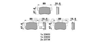 ARKA FREN BALATASI CİVİC 2001> CRV 2001 2007 ACCORD 1998 2008 resmi