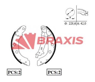 ARKA FREN BALATASI PABUC KANGOO 1.5DCI 1.9DCI (BÜYÜK) resmi