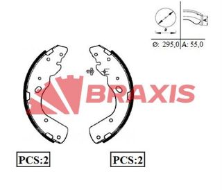 ARKA FREN BALATASI PABUC B2500 PİCK UP 06>15 BT 50 FORD RANGER 06>12 resmi