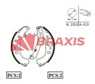 ARKA FREN BALATASI PABUC FOCUS II 04 /> C MAX 03>07 1.6TI / 1.6TDCI / 1.8TDCI / 2.0TDCI ABSSIZ resmi