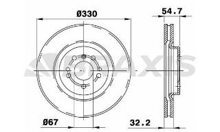 FREN DİSKI ÖN W166 15>19 C292 15>19 W251 06>12 resmi