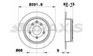 ARKA FREN DİSK AYNASI NİSSAN JUKE 10=> QASHQAI 11=> SERENA 10=> (5B 292MM) resmi