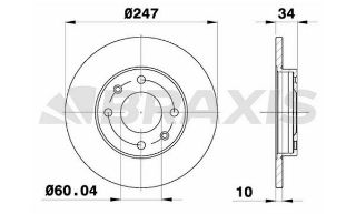 ÖN  FREN DİSK AYNASI P106 P206 P306 P205 P405 P309 ZX C15 SAXO 1.4 1.6 94>96>96 resmi