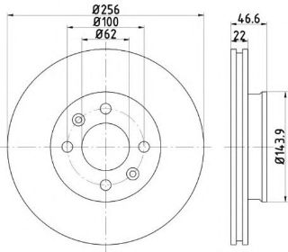 ÖN  FREN DİSK AYNASI ACCENT ERA 2006 2011 RİO 2005> I20 2007> 1.2 (256MM) resmi