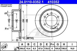 ARKA FREN DİSK AYNASI CHEVROLET / DAEWOO KORANDO MUSSO 2.0 2.3 2.9D 2.9TD 3.2 99=> resmi