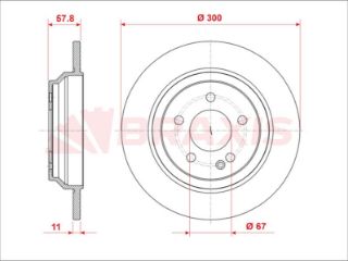 FREN DİSKI ARKA V-CLASS W447 14> VİTO W447 14> resmi