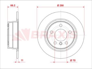 ARKA FREN DİSKI BMW F20 F21 F22 F23 resmi