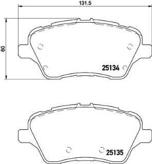 ÖN BALATA FORD FİESTA VI 1.0-1.5 TDCI-1.6 12 BMAX-COURIER 1.0-1.4-1.5 TDCI 1.6-1.6 TDCİ 12 resmi