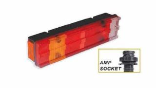 STOP LAMBASI KANALLI SAĞ AMP SOKETLI PLAKASIZ MERCEDES ATEGO I-II / AXOR  / KISA TİP 470MM / 7 FONKSİYONLU resmi