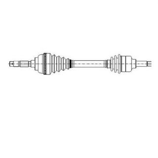 X AKS ÖN SAĞ GRANDE PUNTO 1.2 07 IMP.GKN 17-0800 resmi